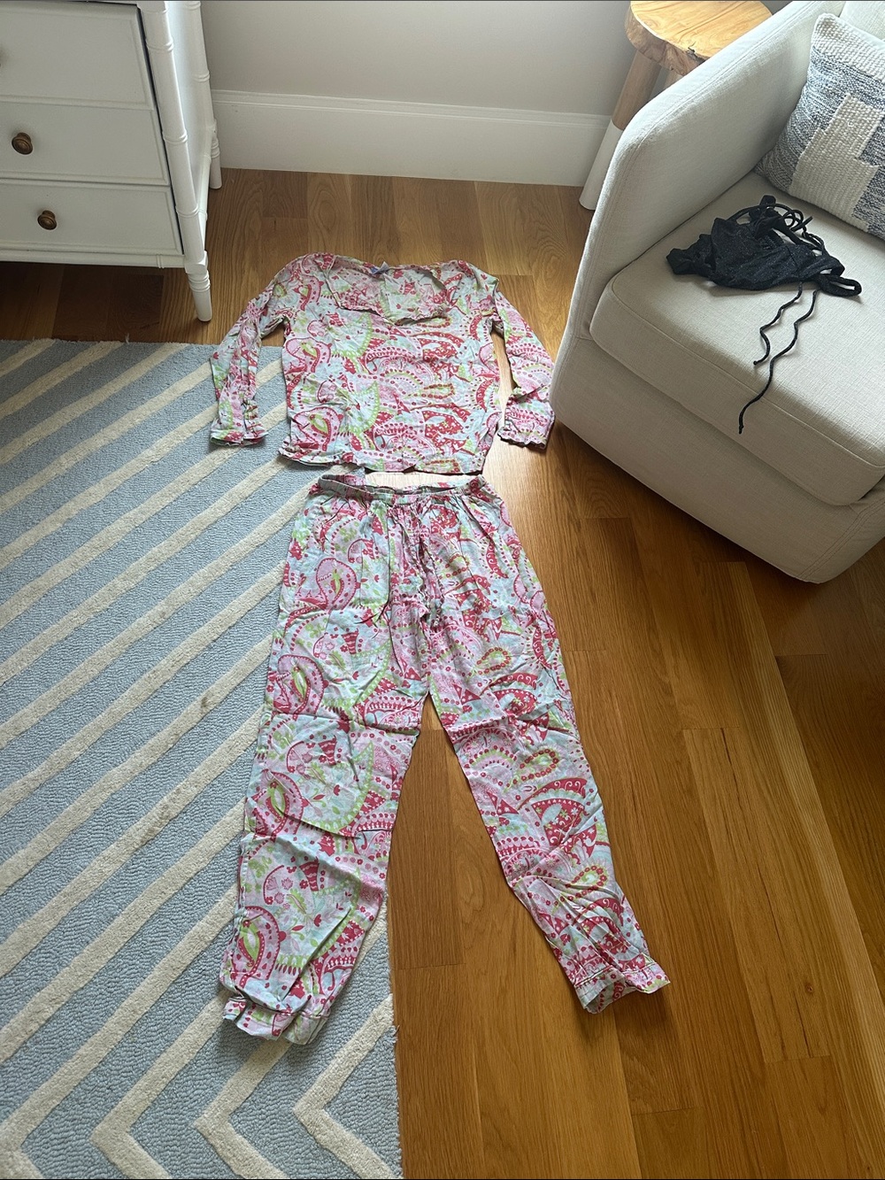 Pink Paisley Two-Piece Pajama Set